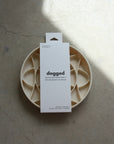 Dogged circulo slow feeder bowl - buttercream