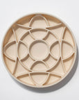Dogged circulo slow feeder bowl - buttercream