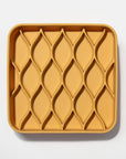 Dogged argyle slow feeder bowl marigold (limited edition)