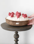 Lambwolf Collective Berry Tart on Cake stand plush toy for dog
