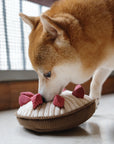Shiba dog smells berry tart plush toy from Lambwolf Collective