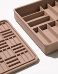 Dogged Parquet 3 in 1 slow feeder for dog in fig color