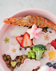 fresh dog food in Emerypets Star Cloud slow feeder pink non toxic silicone