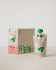 Rigby salmon pouch and box on a light background