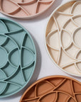 Dogged circulo slow feeder bowl - buttercream