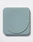 dogged beach seafoam slow feeder for dog back on white b background