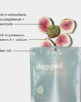 dogged fig freeze dried single-ingredient dog treat on white background at puppist.com