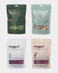 dogged freeze-dried dog treat vegetable fruit beet, dragon fruit, broccoli, fig single-ingredient dog treat bundle save sale
