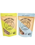Winnie Lou Bison single-ingredient dog treat bundle sale bison heart tidbits, bison liver tidbits