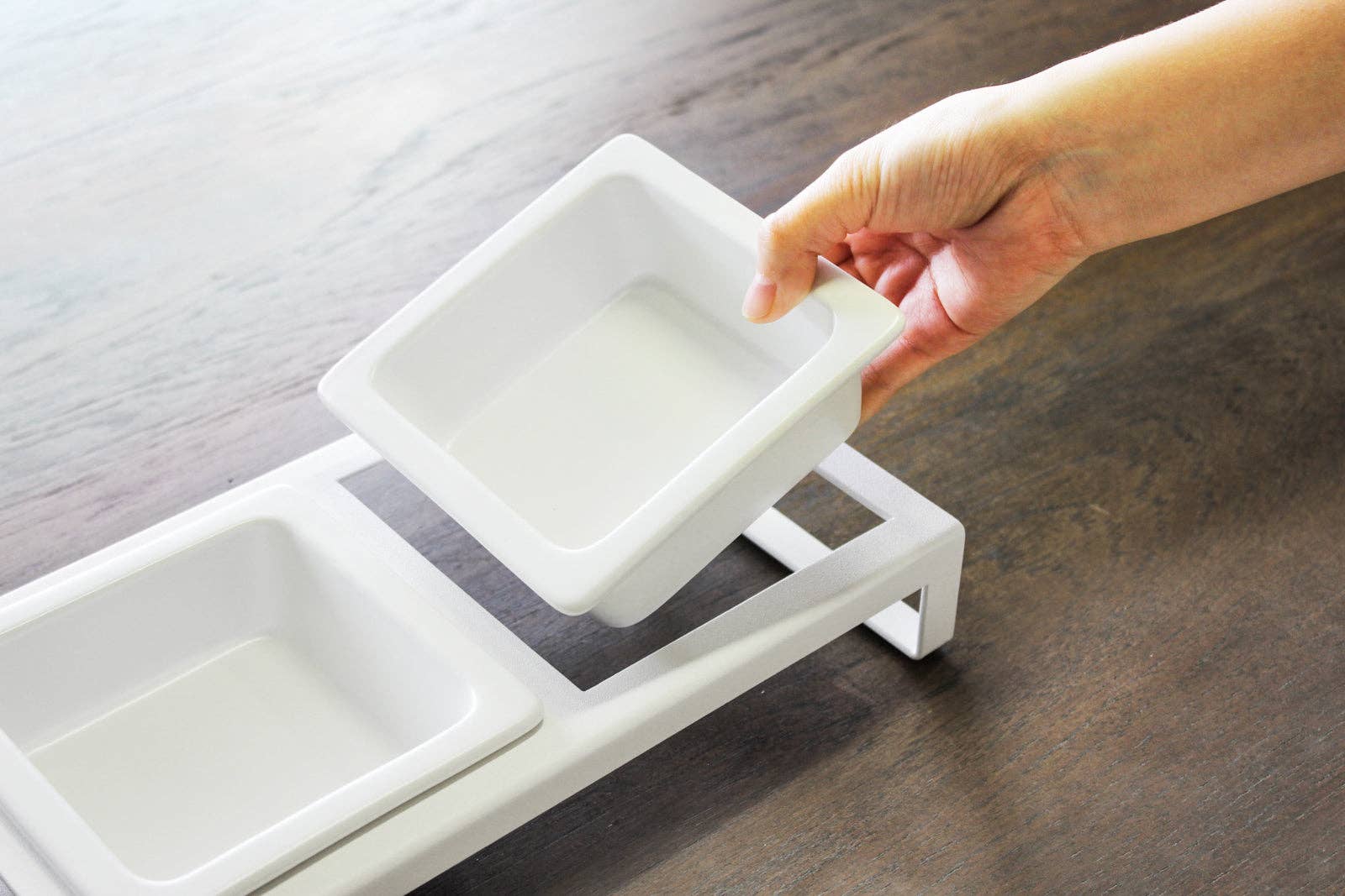 Yamazaki Home Tower Pet Food Bowl - Short