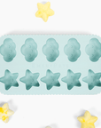 the top of blue silicone Emerypets star cloud treat mold diy freeze snack for pet