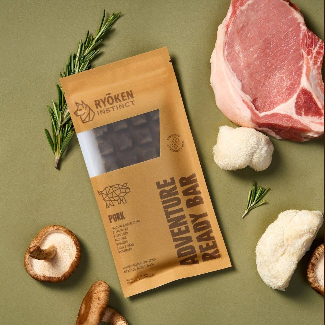 Ryoken Instinct Pork Bar Package Ingredient Natural Meat Mushroom Rosemary
