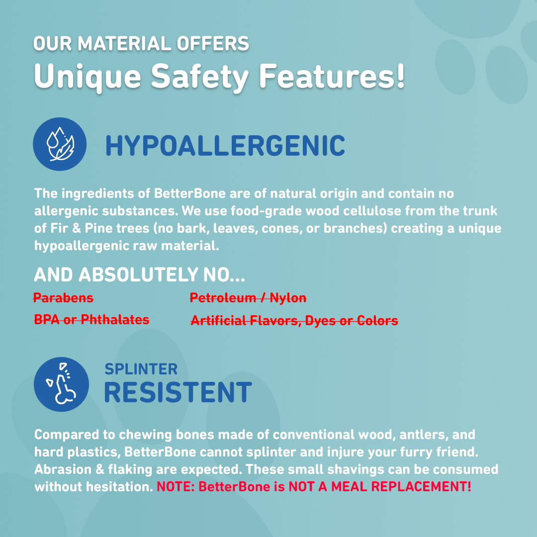 BetterBone HARD Natural Dog Chew – Beef Flavor (Small)