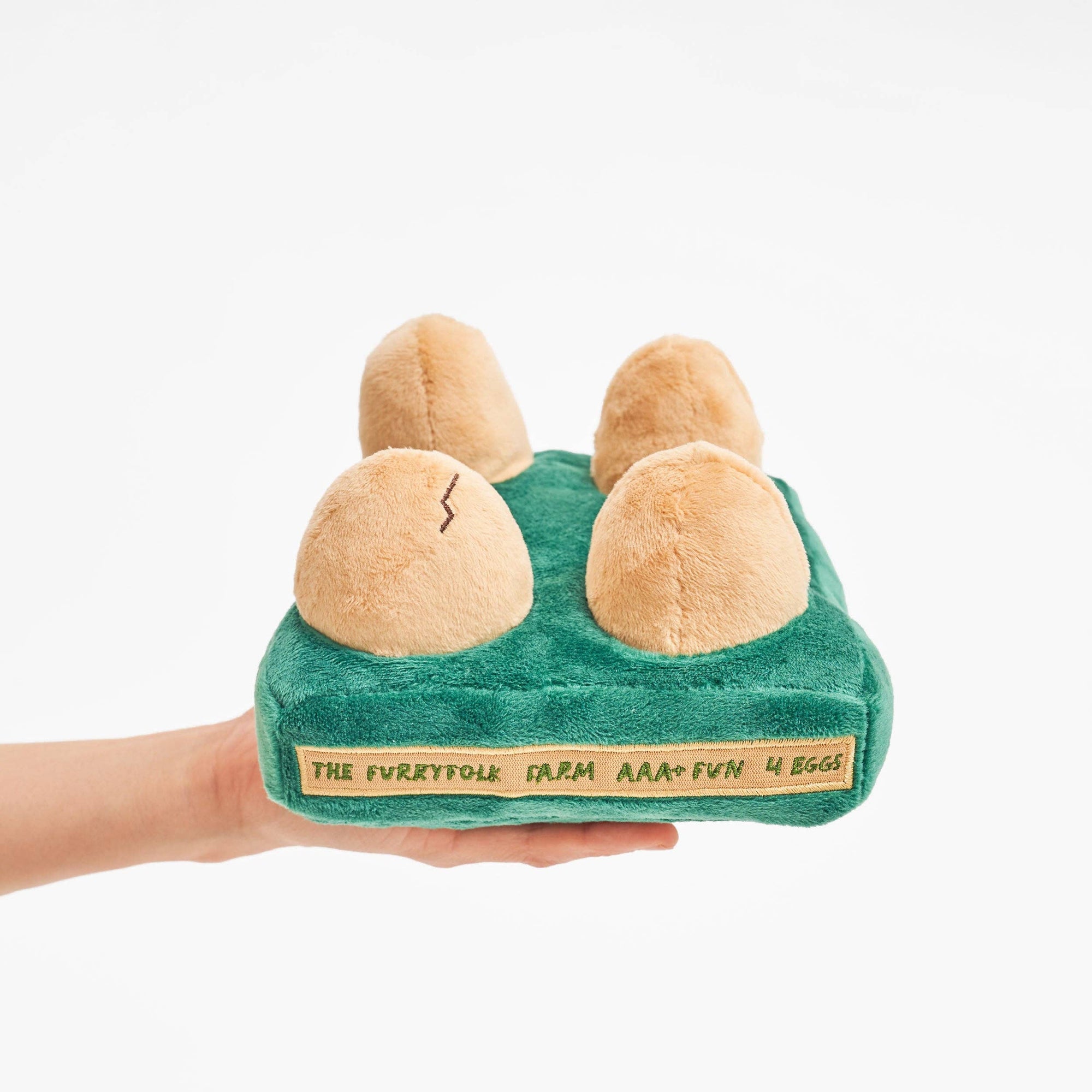 dog plush nose work toy the furry folk farm aaa+ fun 4 eggs